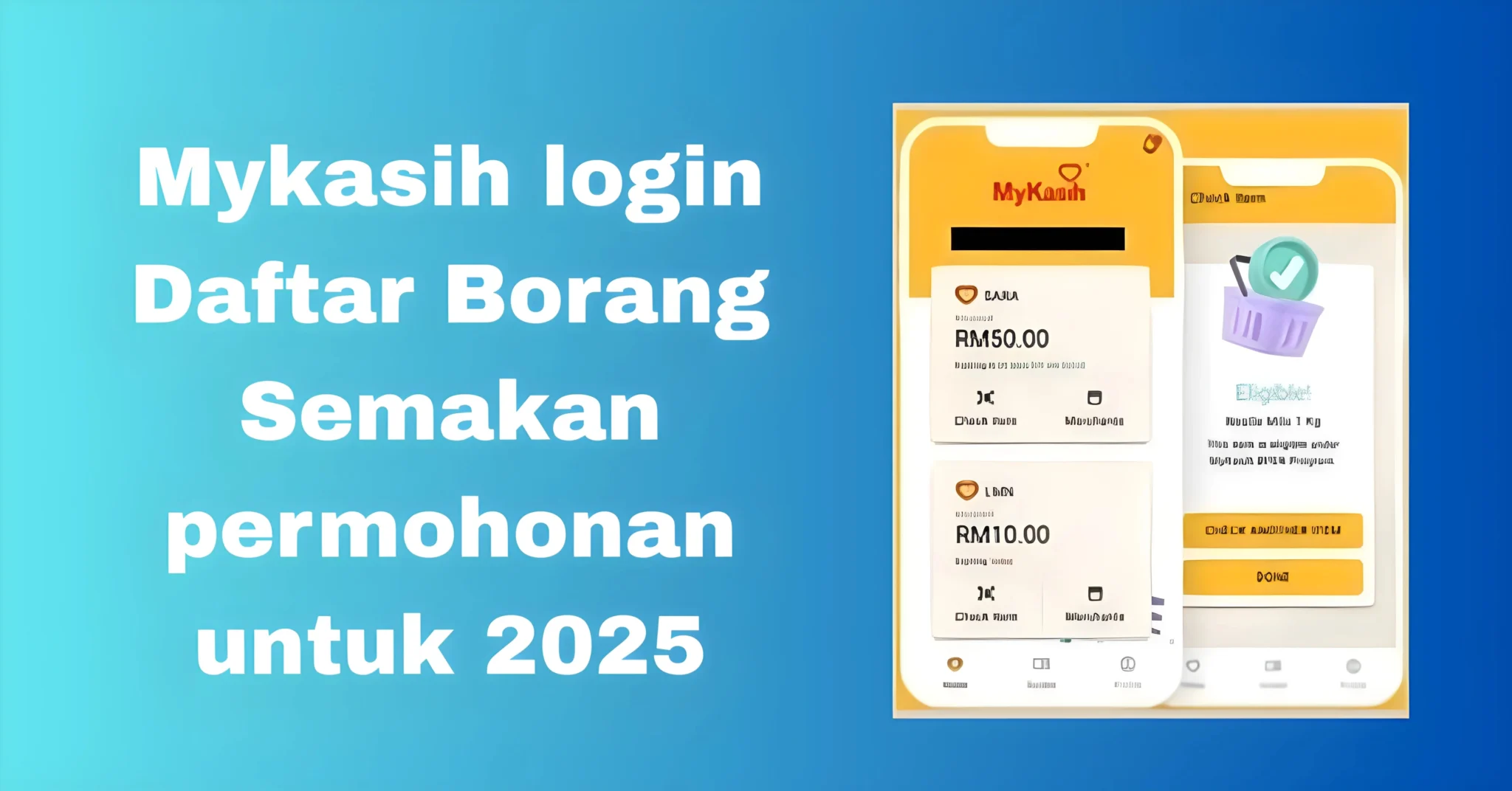Mykasih login Daftar Borang Semakan permohonan untuk 2025