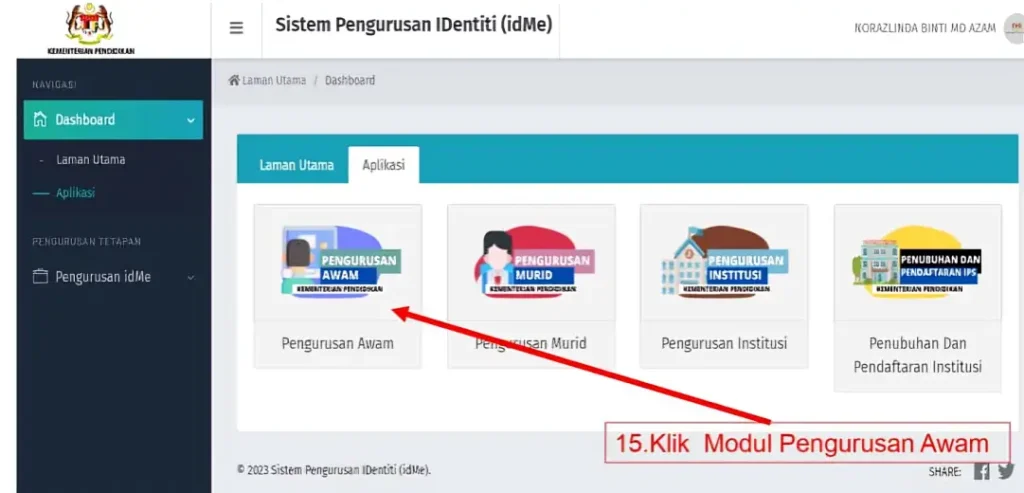 idme kpm pendaftaran tahun 1